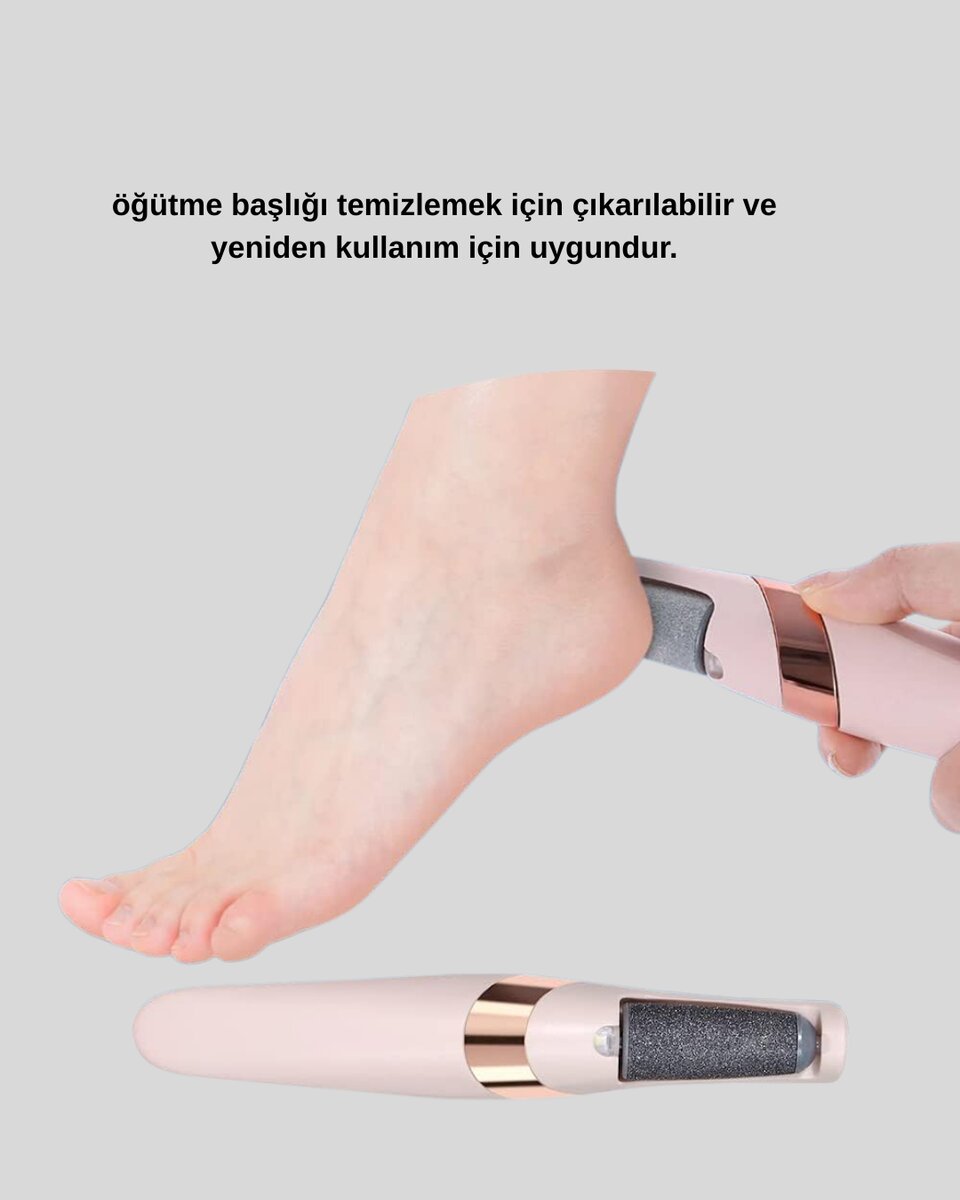İki Hızlı Elektrikli Ayak Törpüsü Pürüzsüz Topuk Bakımı İki Hızlı Elektrikli Ayak Törpüsü Pürüzsüz Topuk Bakımı