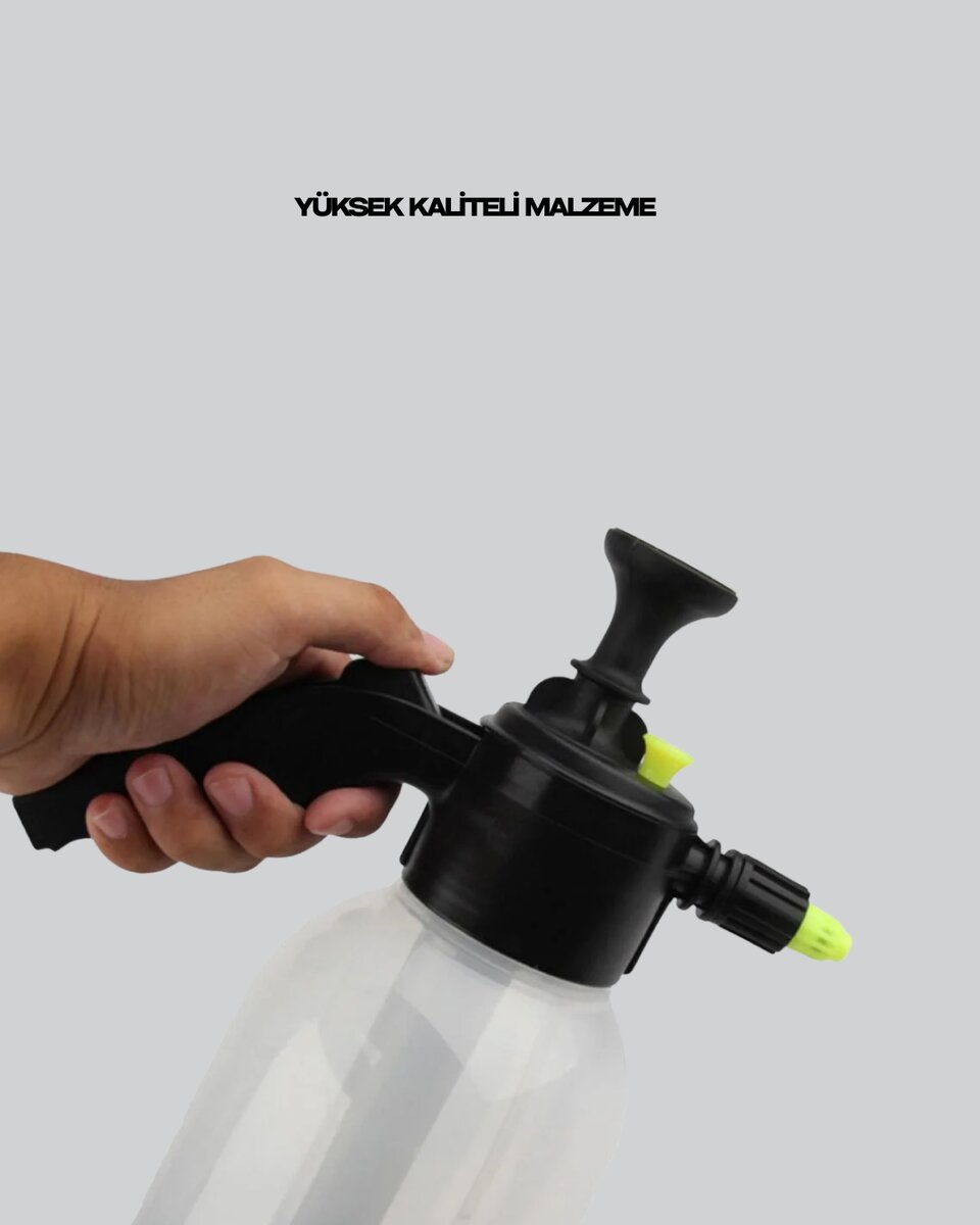 Köpük Püskürtücü 2 Litre Dayanıklı Manuel Basınçlı Yıkama Şişesi