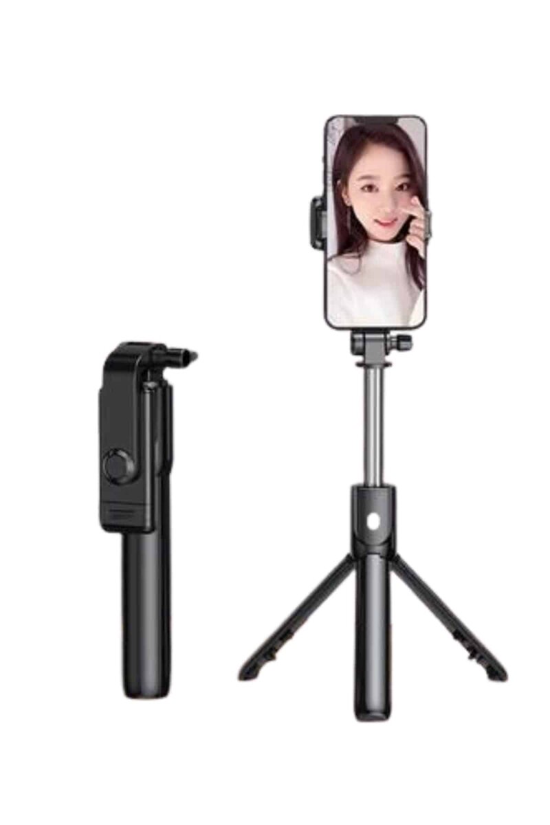 Selfie Çubuğu Tripod Bluetooth Kumandalı Selfie Çubuğu Telefon Tutucu Selfie Çubuğu Tripod Bluetooth Kumandalı Selfie Çubuğu Telefon Tutucu