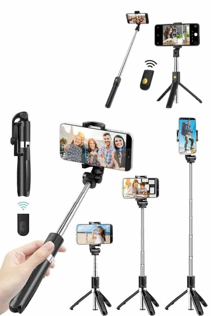 Cep Telefonu Tripod Standı Manyetik Selfie Sopa Bluetooth Uzaktan Kumandalı Cep Telefonu Tripod Standı Manyetik Selfie Sopa Bluetooth Uzaktan Kumandalı