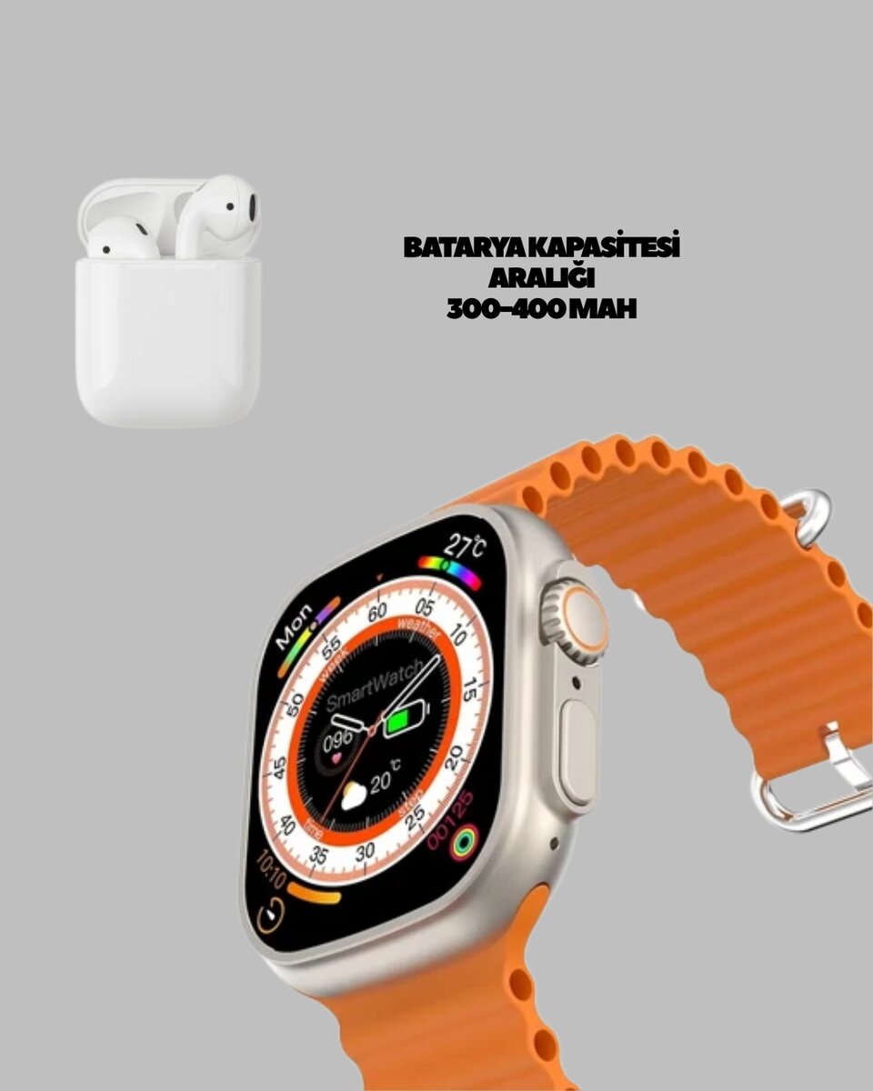 Watch 9 Max Akıllı Saat 45 mm Geniş Ekran Kulaklık Seti Watch 9 Max Akıllı Saat 45 mm Geniş Ekran Kulaklık Seti