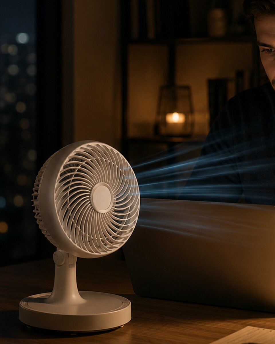 Masaüstü Mini Fan Sessiz Çalışan 2 Hızlı Otomatik Salınımlı Fan Masaüstü Mini Fan Sessiz Çalışan 2 Hızlı Otomatik Salınımlı Fan