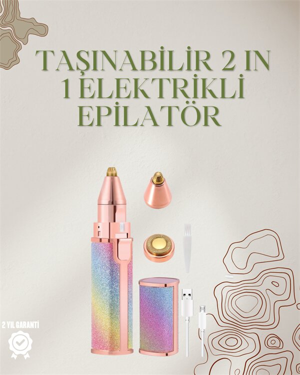 Mini Elektrikli Epilatör Cihazı – USB Şarjlı, Acısız Yüz ve Kaş Bakım Aleti Mini Elektrikli Epilatör Cihazı – USB Şarjlı, Acısız Yüz ve Kaş Bakım Aleti