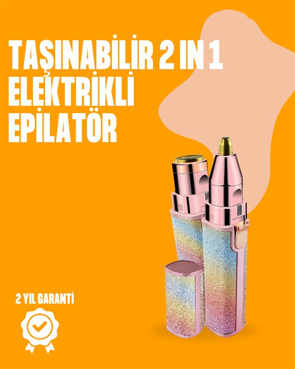 Mini USB Şarjlı Elektrikli Epilatör – Kaş ve Yüz Tüy Temizliği İçin 2'si 1 Arada Mini USB Şarjlı Elektrikli Epilatör – Kaş ve Yüz Tüy Temizliği İçin 2'si 1 Arada