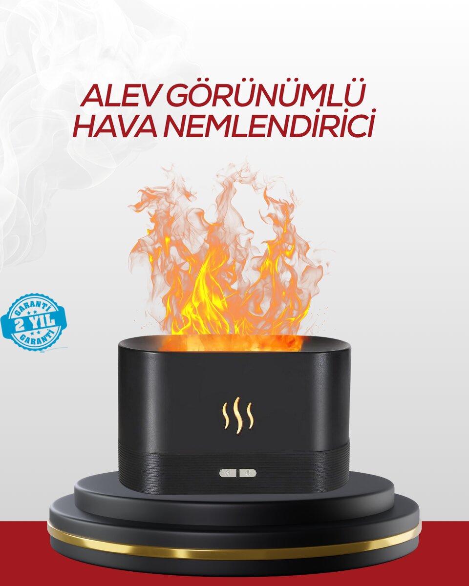 LED Işıklı Buhar Makinesi Alev Efektli Kumandalı Oda Nemlendirici LED Işıklı Buhar Makinesi Alev Efektli Kumandalı Oda Nemlendirici