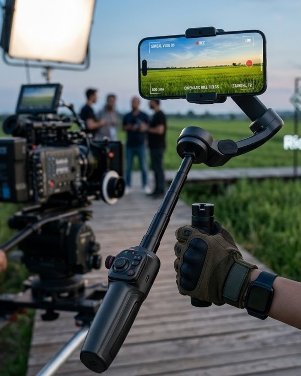 Profesyonel Telefon Video Sabitleyici Gimbal Stabilizer Vlog Aparatı Profesyonel Telefon Video Sabitleyici Gimbal Stabilizer Vlog Aparatı