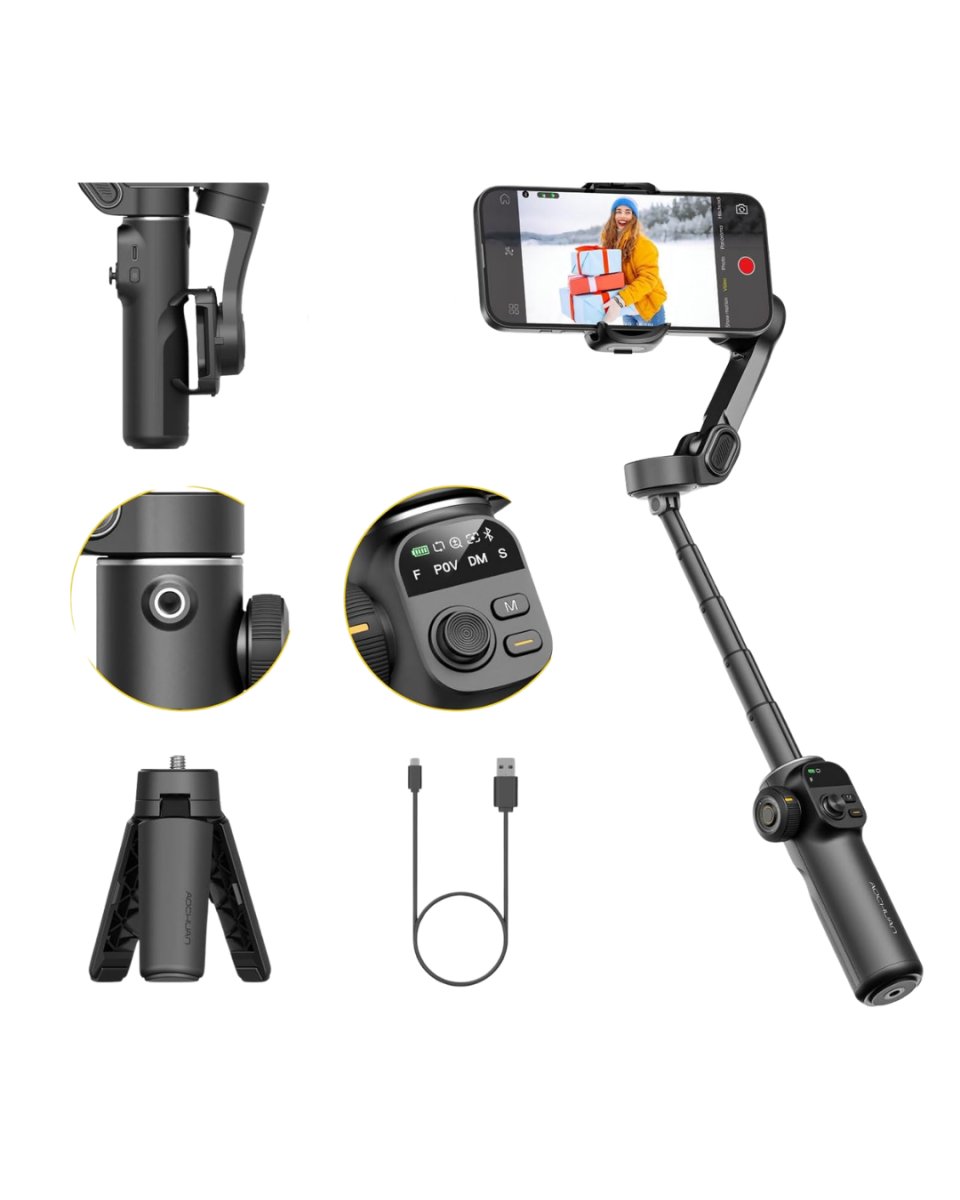 3 Eksen Telefon Gimbal Stabilizer Video Sabitleyici Vlog ve Çekim Aparatı 3 Eksen Telefon Gimbal Stabilizer Video Sabitleyici Vlog ve Çekim Aparatı