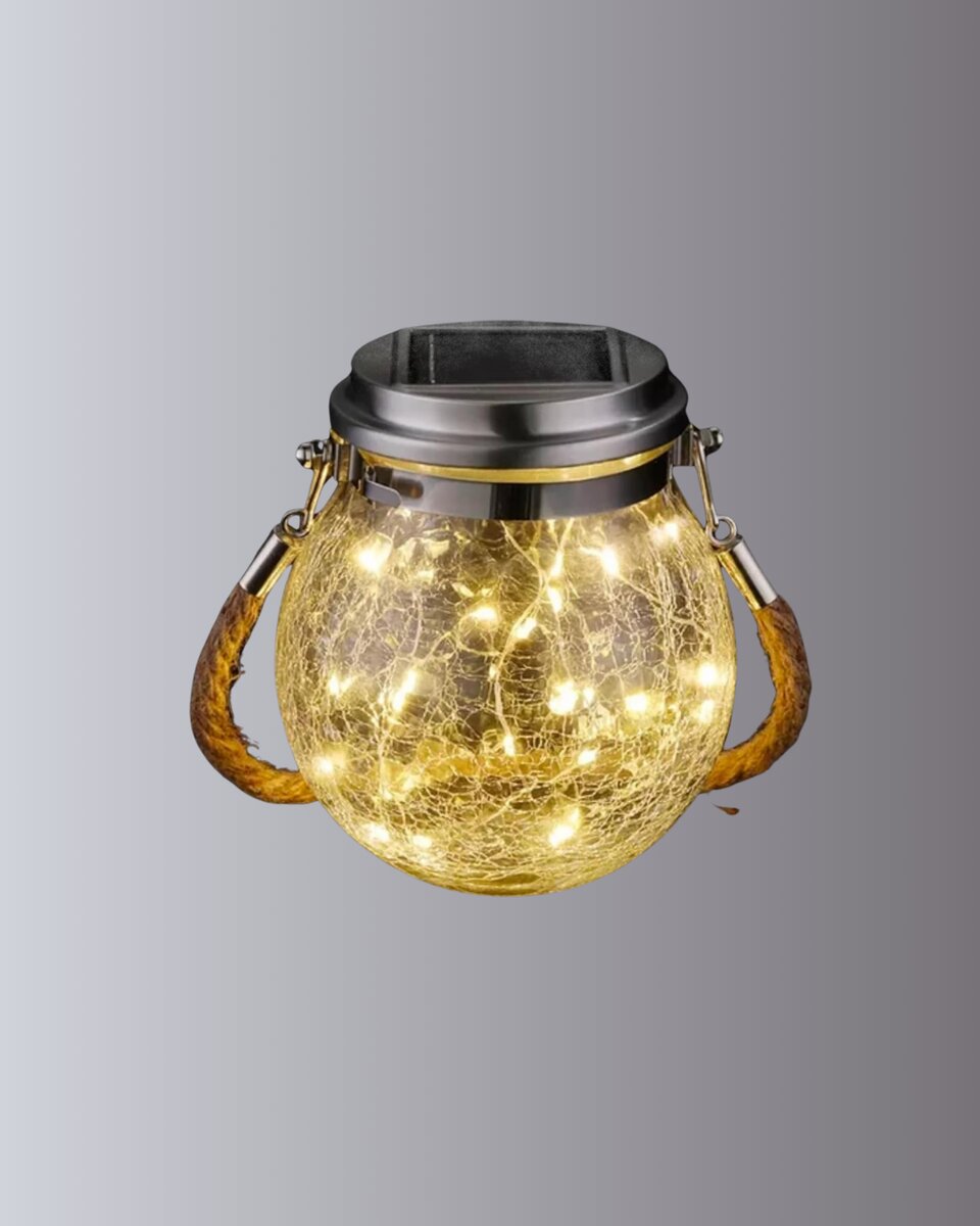 Bahçe ve Teras İçin Solar Cam Sarkıt LED Aydınlatma Bahçe ve Teras İçin Solar Cam Sarkıt LED Aydınlatma