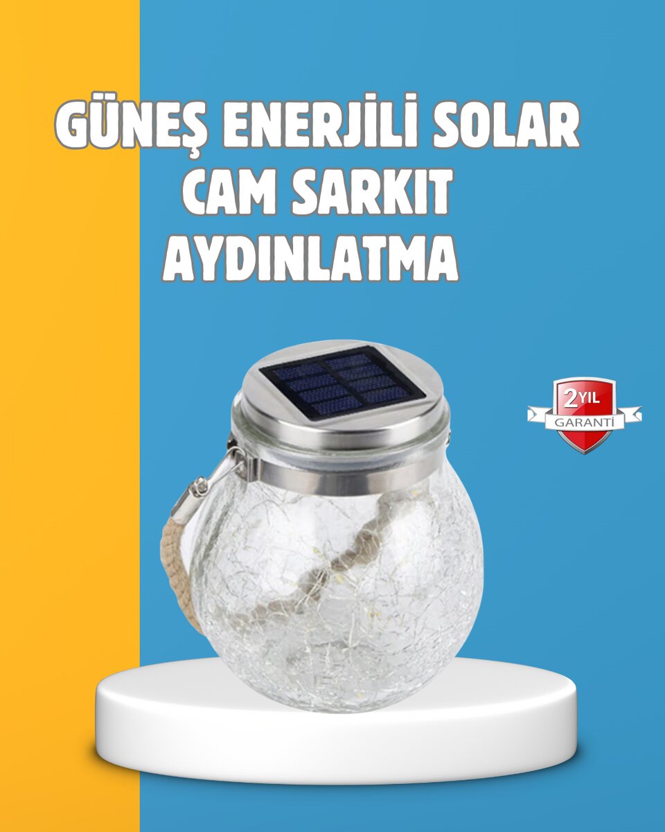 Suya Dayanıklı Güneş Enerjili Cam Şişe Sarkıt Lamba Suya Dayanıklı Güneş Enerjili Cam Şişe Sarkıt Lamba