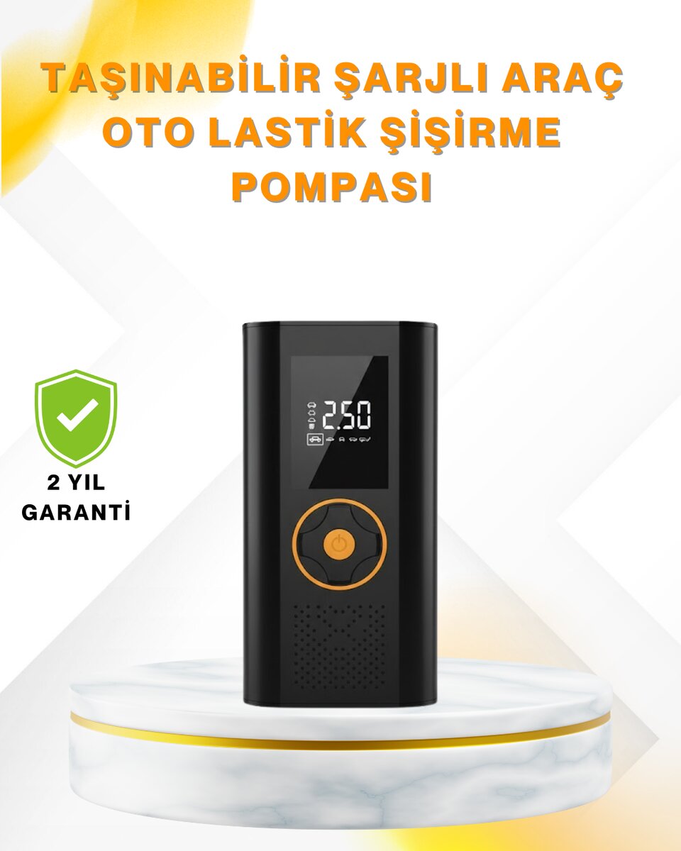 Dijital Göstergeli Taşınabilir Hava Kompresörü Güçlü Şişirme Performansı Dijital Göstergeli Taşınabilir Hava Kompresörü Güçlü Şişirme Performansı