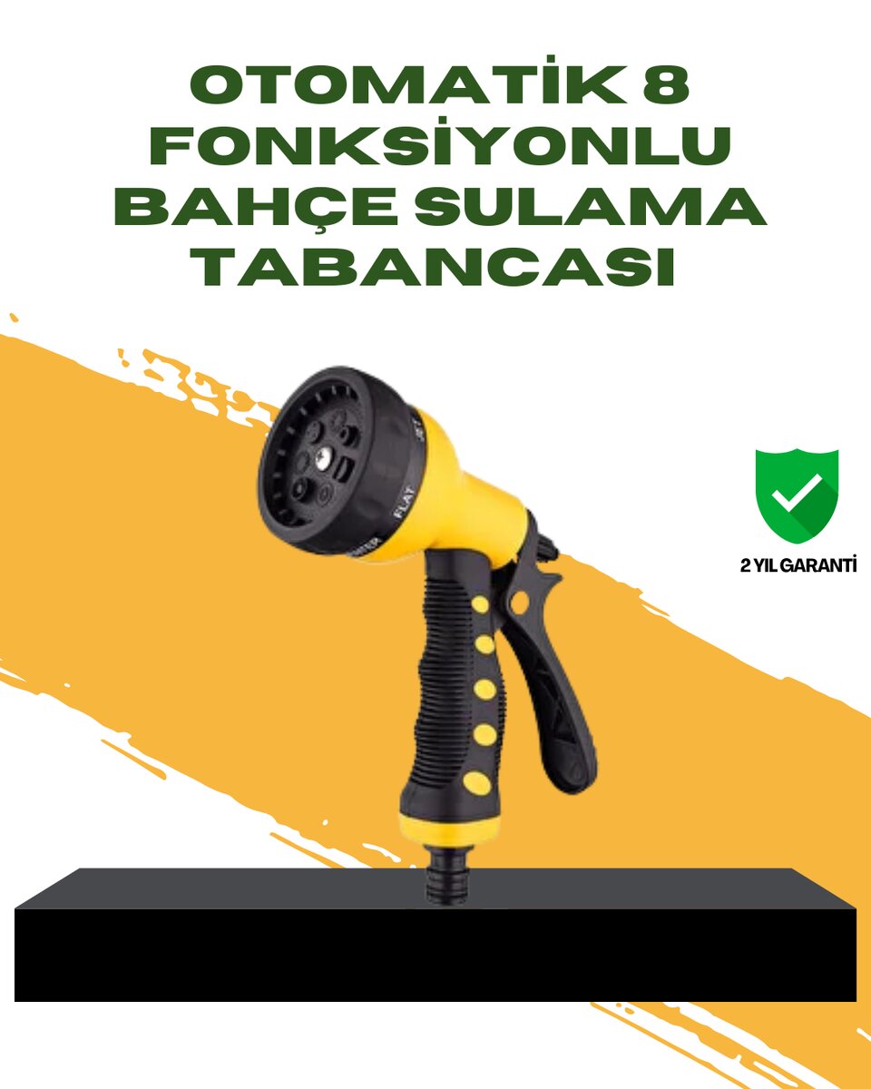 Bahçe Sulama Tabancası Hortum Ucu 8 Fonksiyonlu Ayarlanabilir Bahçe Sulama Tabancası Hortum Ucu 8 Fonksiyonlu Ayarlanabilir