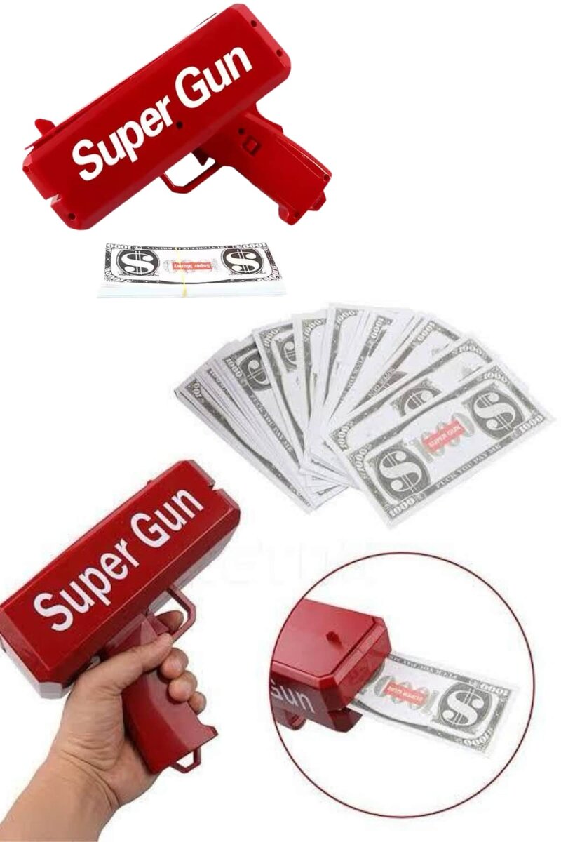 Para Dolar Atma Makinası Super Money Gun Para Saçma Fırlatma Tabancası Para Dolar Atma Makinası Super Money Gun Para Saçma Fırlatma Tabancası
