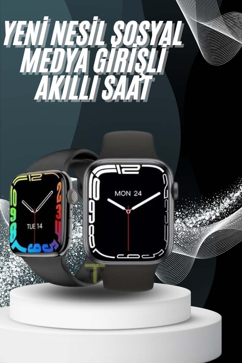 Yeni Model Akıllı Saat Dokunmatik Ekran Unisex Amoled Ekran 44 mm Yeni Model Akıllı Saat Dokunmatik Ekran Unisex Amoled Ekran 44 mm