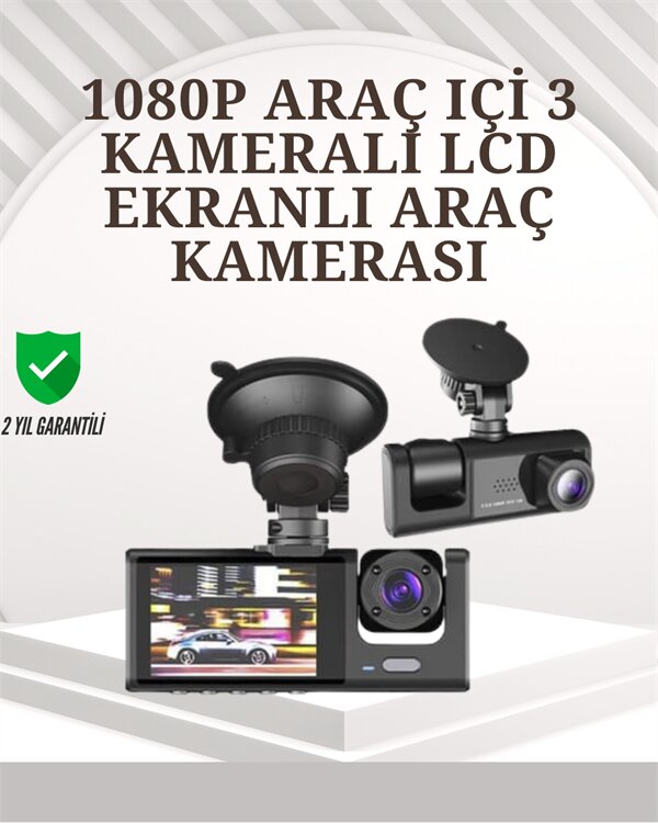 TA-01 1080P Ön 720P Arka ve İç Kamera Sistemli DVR TA-01 1080P Ön 720P Arka ve İç Kamera Sistemli DVR