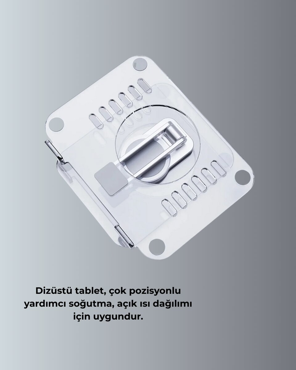 Çift Eksenli Ayarlanabilir Tablet Destek Standı Çift Eksenli Ayarlanabilir Tablet Destek Standı