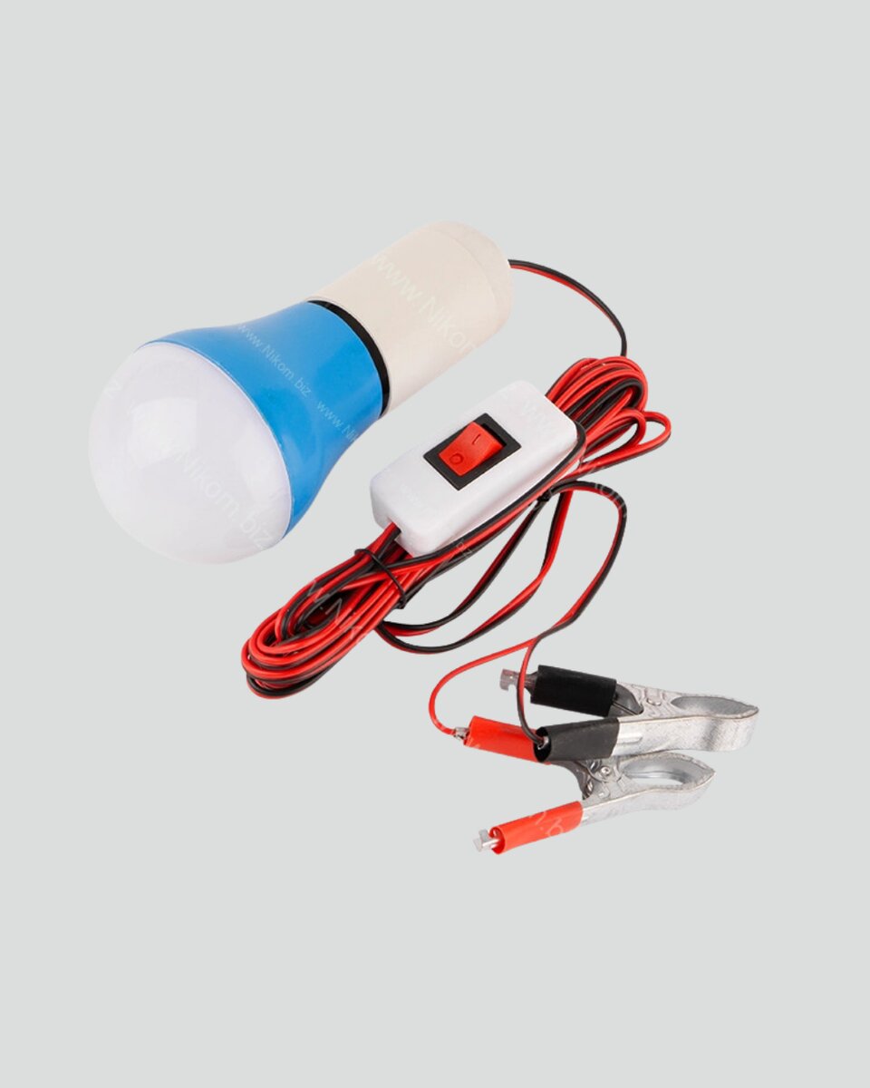 Aküden Çalışan 12V LED Ampul Taşınabilir Kullanım