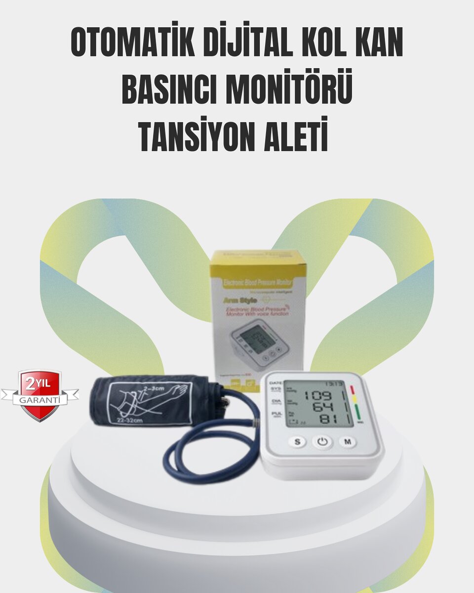 2 Kullanıcı Hafızalı USB Uyumlu Tansiyon Ölçer 2 Kullanıcı Hafızalı USB Uyumlu Tansiyon Ölçer