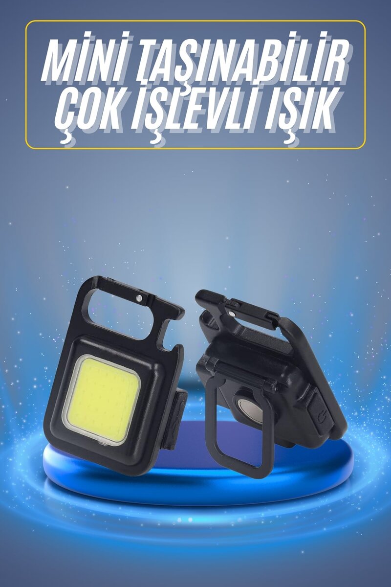 Kamp Çadır Lambası Şarjlı El Feneri Işıldak Anahtarlık Mini Mıknatıslı Kamp Çadır Lambası Şarjlı El Feneri Işıldak Anahtarlık Mini Mıknatıslı