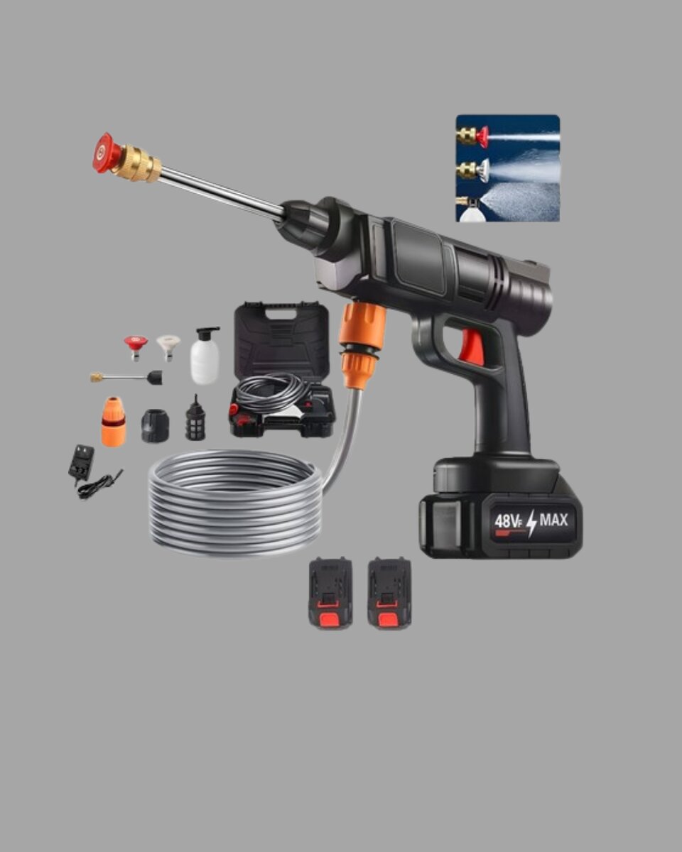 Akülü Basınçlı Yıkama Tabancası 450PSI Su Püskürtme Makinesi Akülü Basınçlı Yıkama Tabancası 450PSI Su Püskürtme Makinesi