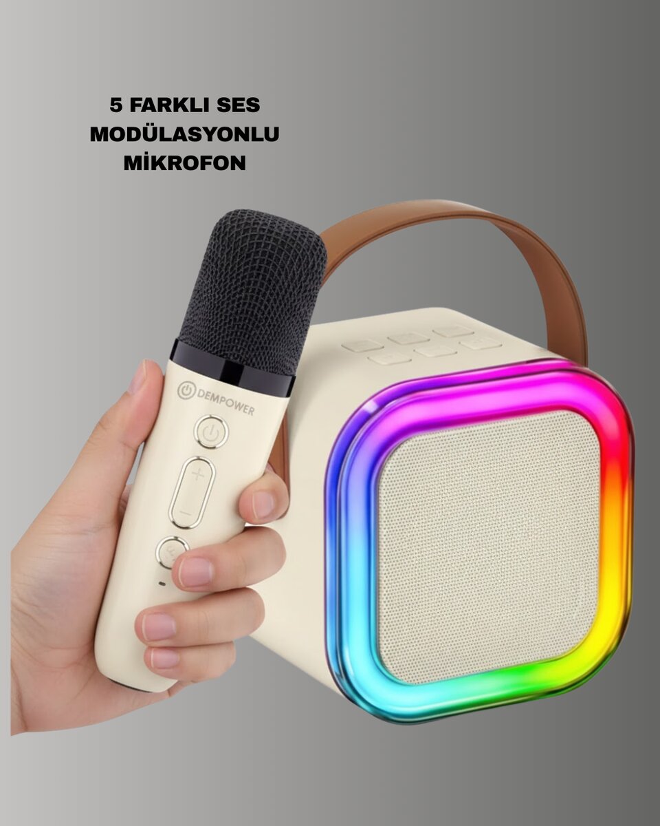 Taşınabilir Karaoke Mikrofon Seti Bluetooth Hoparlörlü Taşınabilir Karaoke Mikrofon Seti Bluetooth Hoparlörlü
