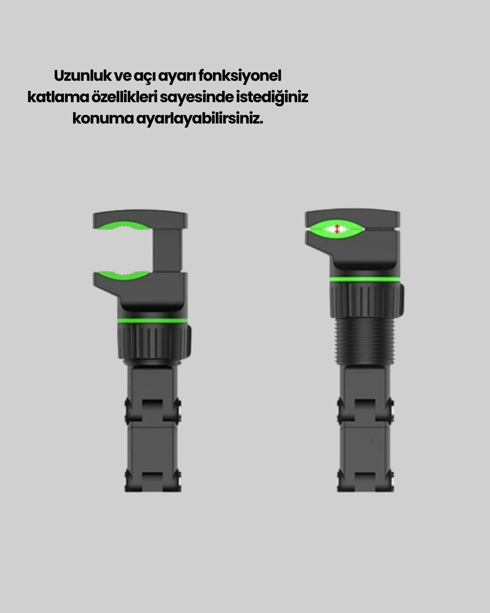 Araç İçi Dikiz Aynası Telefon Tutucu Katlanabilir ve Çok Fonksiyonlu