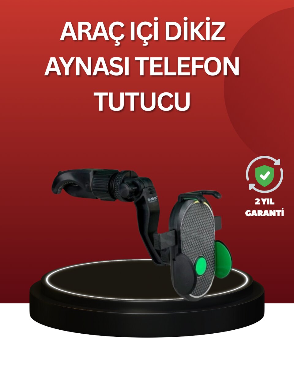 Ayarlanabilir Kıskaçlı Dikiz Aynası Telefon Tutucu Tüm Telefonlarla Uyumlu Ayarlanabilir Kıskaçlı Dikiz Aynası Telefon Tutucu Tüm Telefonlarla Uyumlu