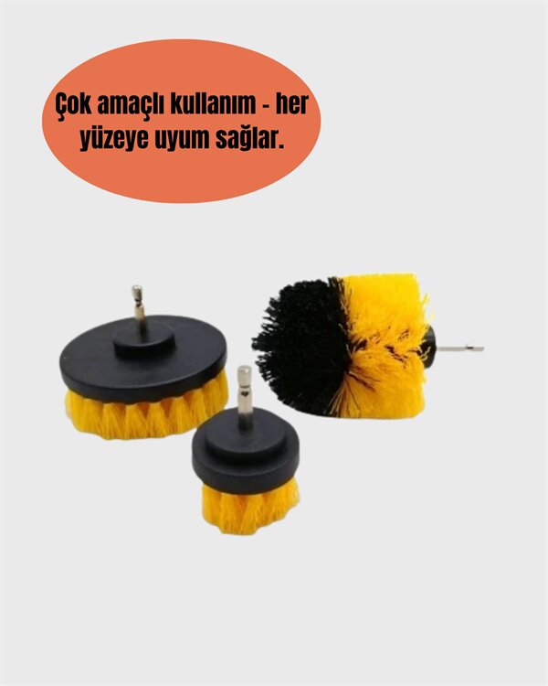 Matkap Uyumlu Temizlik Fırçası – Kablolu ve Akülü Matkaplarla Kullanılabilir Matkap Uyumlu Temizlik Fırçası – Kablolu ve Akülü Matkaplarla Kullanılabilir