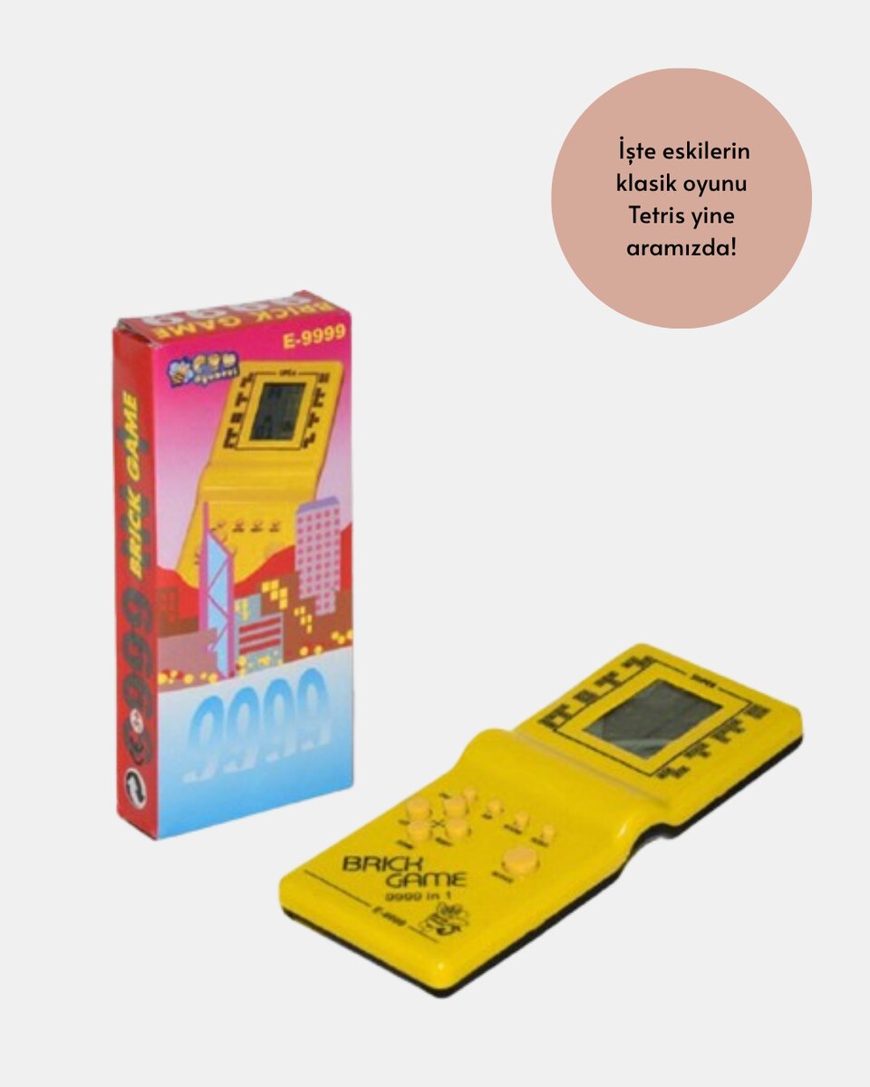 Taşınabilir El Aterisi Gameboy – Klasik Tetris Oyunu, Pil ile Çalışan Mini El Konsolu Taşınabilir El Aterisi Gameboy – Klasik Tetris Oyunu, Pil ile Çalışan Mini El Konsolu