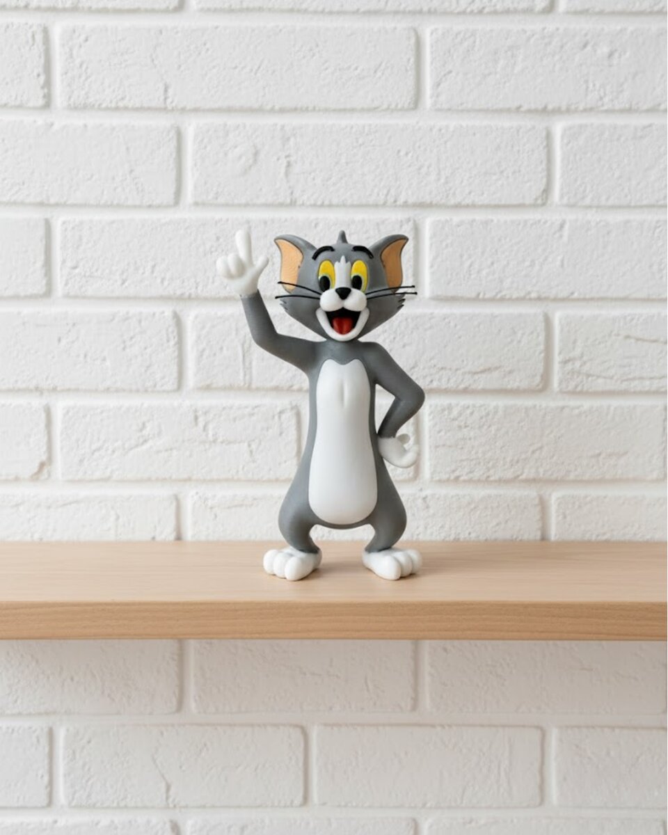 22 cm Tom Figürü Çizgi Karakter Biblo Koleksiyonluk Dekoratif Obje 22 cm Tom Figürü Çizgi Karakter Biblo Koleksiyonluk Dekoratif Obje