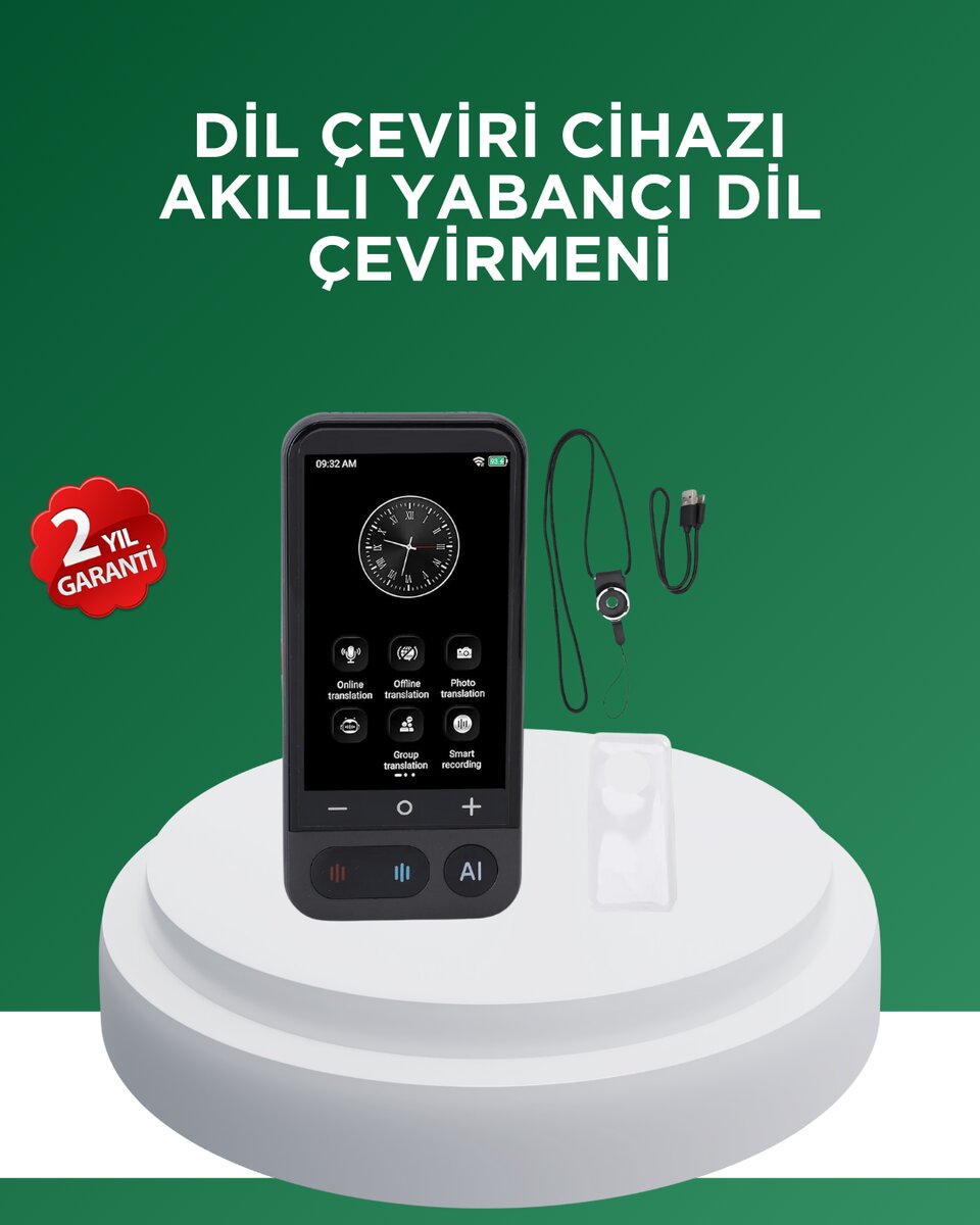 139 Dil Destekli Taşınabilir Sesli Çevirmen Cihazı 139 Dil Destekli Taşınabilir Sesli Çevirmen Cihazı