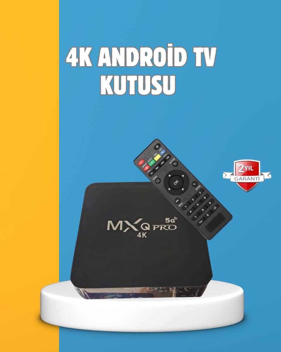 Android TV Box 4K – 2GB RAM 16GB ROM, Kablosuz Wi-Fi Medya Oynatıcı Android TV Box 4K – 2GB RAM 16GB ROM, Kablosuz Wi-Fi Medya Oynatıcı