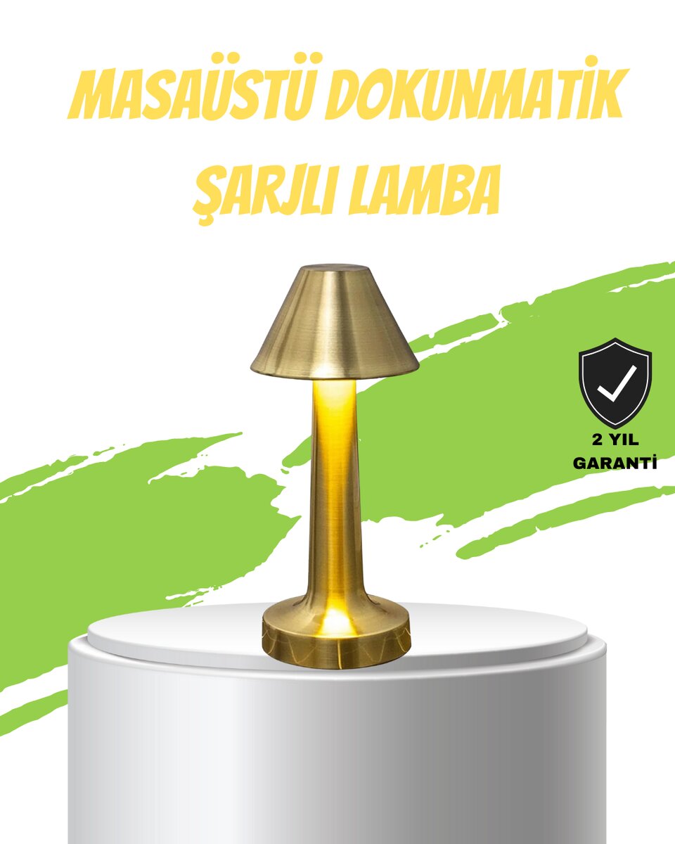LED Masa Lambası 3 Renk Ayarlı Şarjlı Kablosuz Modern Tasarım LED Masa Lambası 3 Renk Ayarlı Şarjlı Kablosuz Modern Tasarım