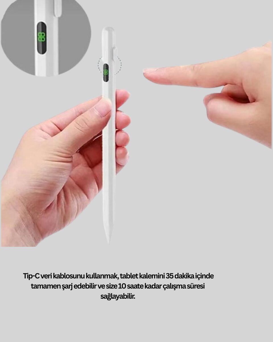 iPad Uyumlu 1.5mm POM Uçlu Dokunmatik Kalem Uzun Kullanım Süreli Stylus iPad Uyumlu 1.5mm POM Uçlu Dokunmatik Kalem Uzun Kullanım Süreli Stylus