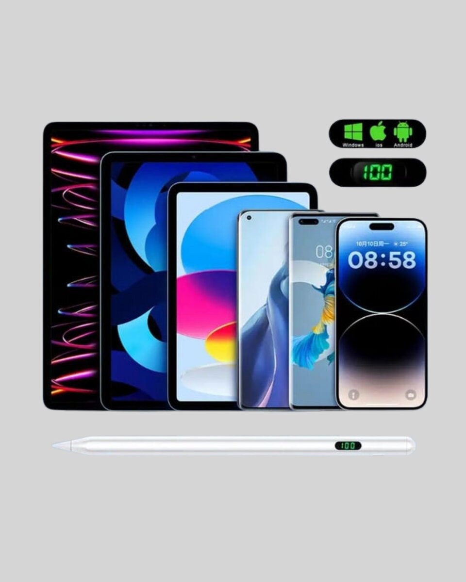 iPad Uyumlu 1.5mm POM Uçlu Dokunmatik Kalem Uzun Kullanım Süreli Stylus iPad Uyumlu 1.5mm POM Uçlu Dokunmatik Kalem Uzun Kullanım Süreli Stylus
