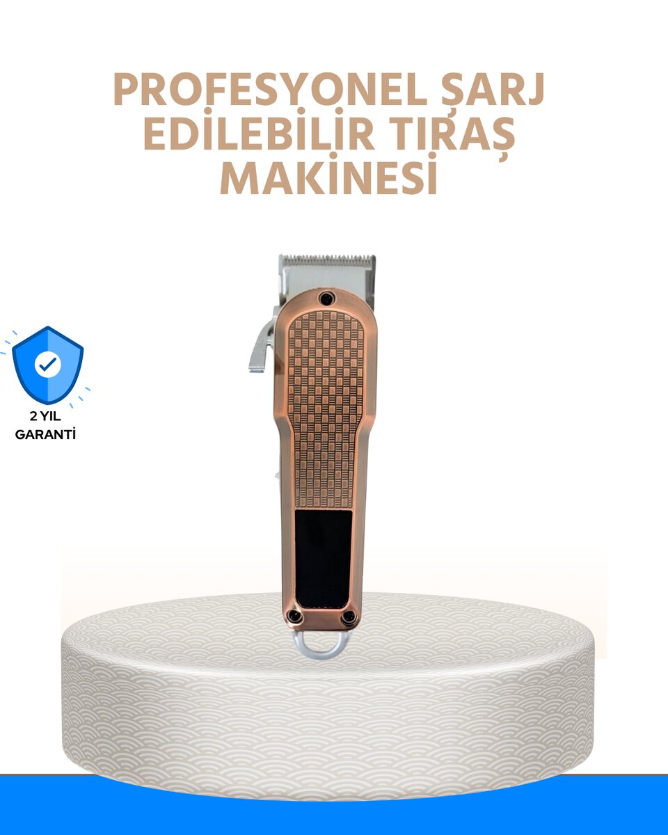 Erkek Bakım Makinesi – LCD Ekranlı 7000RPM Şarjlı Saç ve Sakal Kesme Cihazı