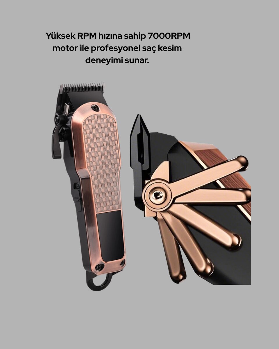 Şarjlı Saç Kesme Makinesi – Type-C Girişli, LCD Ekranlı ve Sessiz Motor Şarjlı Saç Kesme Makinesi – Type-C Girişli, LCD Ekranlı ve Sessiz Motor