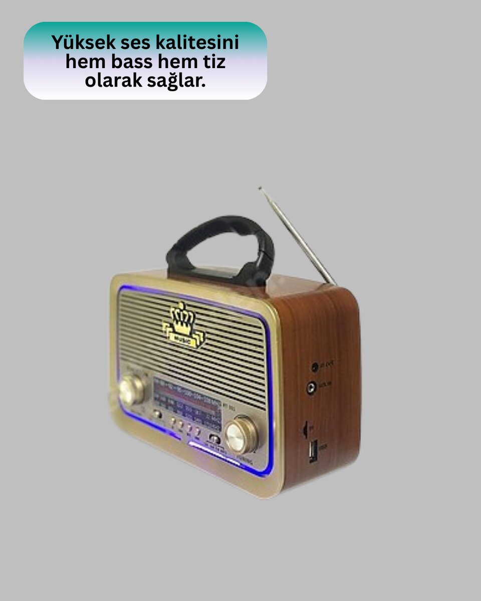 Bluetooth Özellikli Nostalji Radyo 3 Bant FM AM SW Bluetooth Özellikli Nostalji Radyo 3 Bant FM AM SW