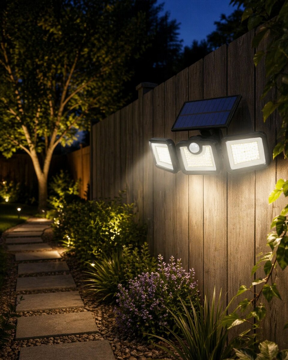Solar LED Projektör Sensörlü Dış Mekan Güvenlik Lambası Solar LED Projektör Sensörlü Dış Mekan Güvenlik Lambası