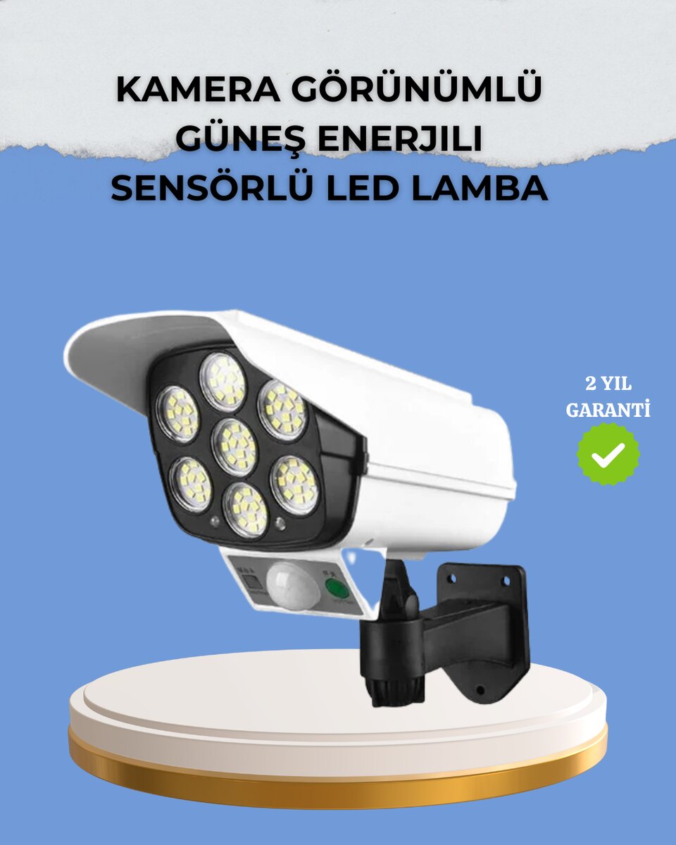 Kamera Görünümlü Solar LED Lamba Hareket Sensörlü Uzaktan Kumandalı Bahçe Duvar Aydınlatması Kamera Görünümlü Solar LED Lamba Hareket Sensörlü Uzaktan Kumandalı Bahçe Duvar Aydınlatması