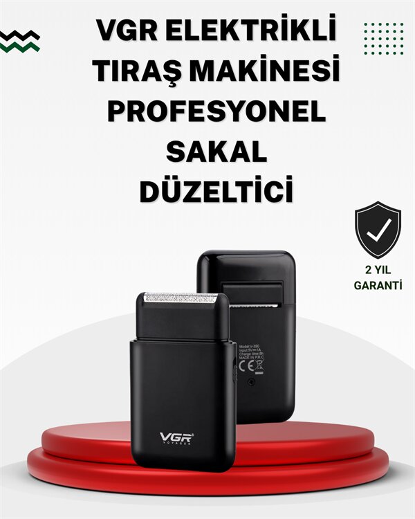 Pistonlu ve Örgülü Ağ Başlıklı Kart Tipi Traş Makinesi – Hafif, Güvenli, USB Şarjlı