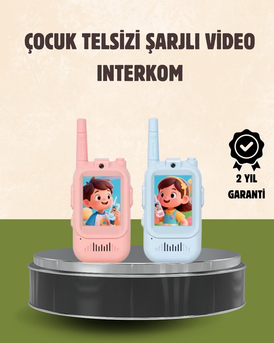 Görüntülü Walkie Talkie Çocuklar İçin Video İnterkomlu Oyuncak Görüntülü Walkie Talkie Çocuklar İçin Video İnterkomlu Oyuncak