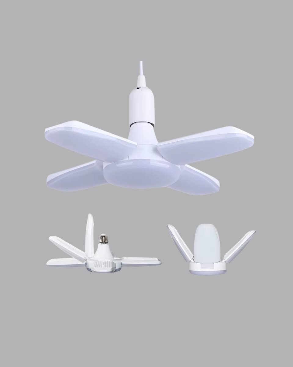Katlanabilir 4 Kollu LED Ampül 60 Watt 6000 Lumen Beyaz Işık Katlanabilir 4 Kollu LED Ampül 60 Watt 6000 Lumen Beyaz Işık