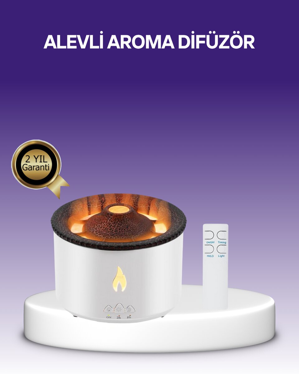 3D Alev Efektli Hava Nemlendirici – Uzaktan Kumandalı ve 8 Saat Çalışma Süreli 3D Alev Efektli Hava Nemlendirici – Uzaktan Kumandalı ve 8 Saat Çalışma Süreli