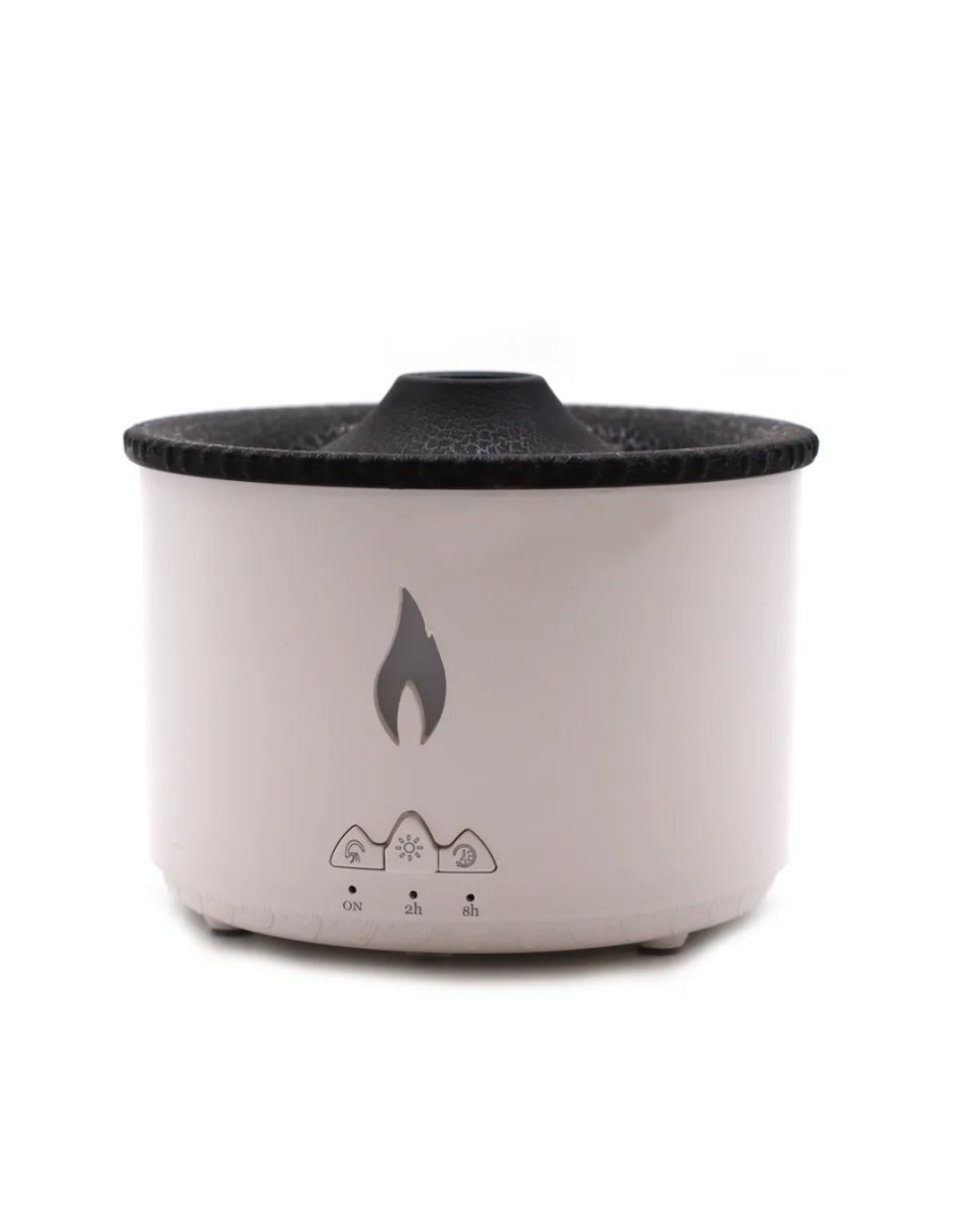 Alev ve Volkan Efektli Ultrasonik Aroma Difüzörü LED Gece Lambalı Hava Nemlendirici Alev ve Volkan Efektli Ultrasonik Aroma Difüzörü LED Gece Lambalı Hava Nemlendirici