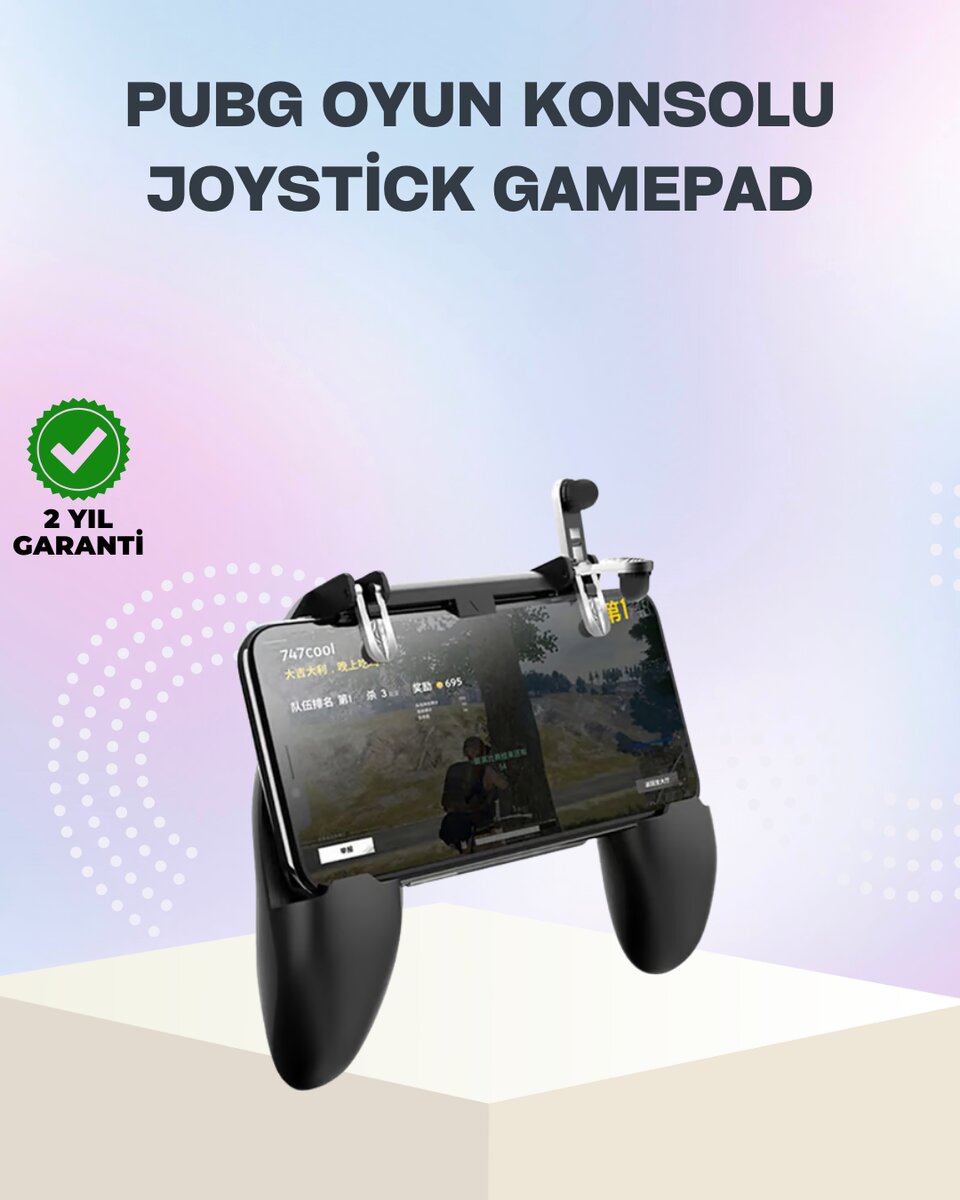 Mobil Oyunlar İçin Joystickli Ergonomik Gamepad Kontrol Cihazı Mobil Oyunlar İçin Joystickli Ergonomik Gamepad Kontrol Cihazı