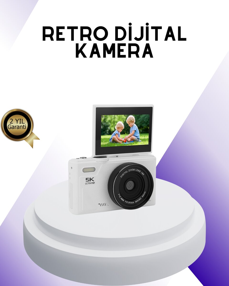 5K UHD Dijital Kamera WiFi Bağlantılı Otofokus 18x Zoom Taşınabilir 5K UHD Dijital Kamera WiFi Bağlantılı Otofokus 18x Zoom Taşınabilir