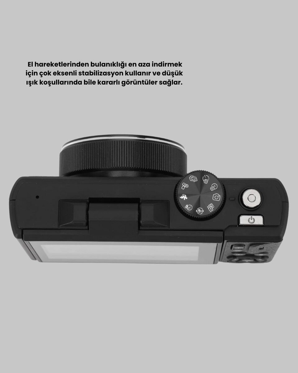 5K UHD Dijital Kamera 75MP Sensör 18x Zoom Stabilizasyonlu 5K UHD Dijital Kamera 75MP Sensör 18x Zoom Stabilizasyonlu