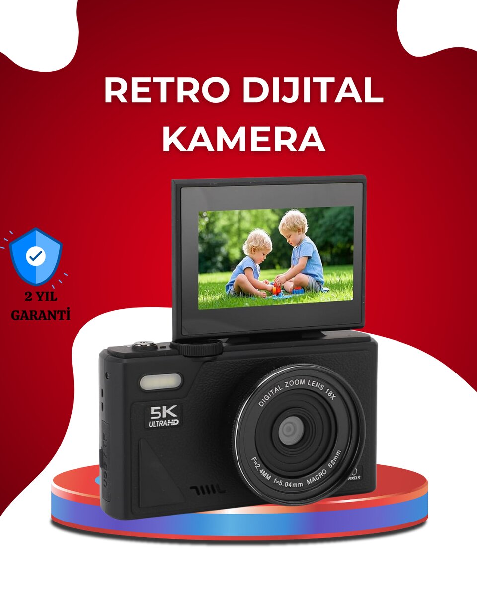 5K Ultra HD Kamera Gülümseme Algılama Otofokus 18x Optik Zoom 5K Ultra HD Kamera Gülümseme Algılama Otofokus 18x Optik Zoom