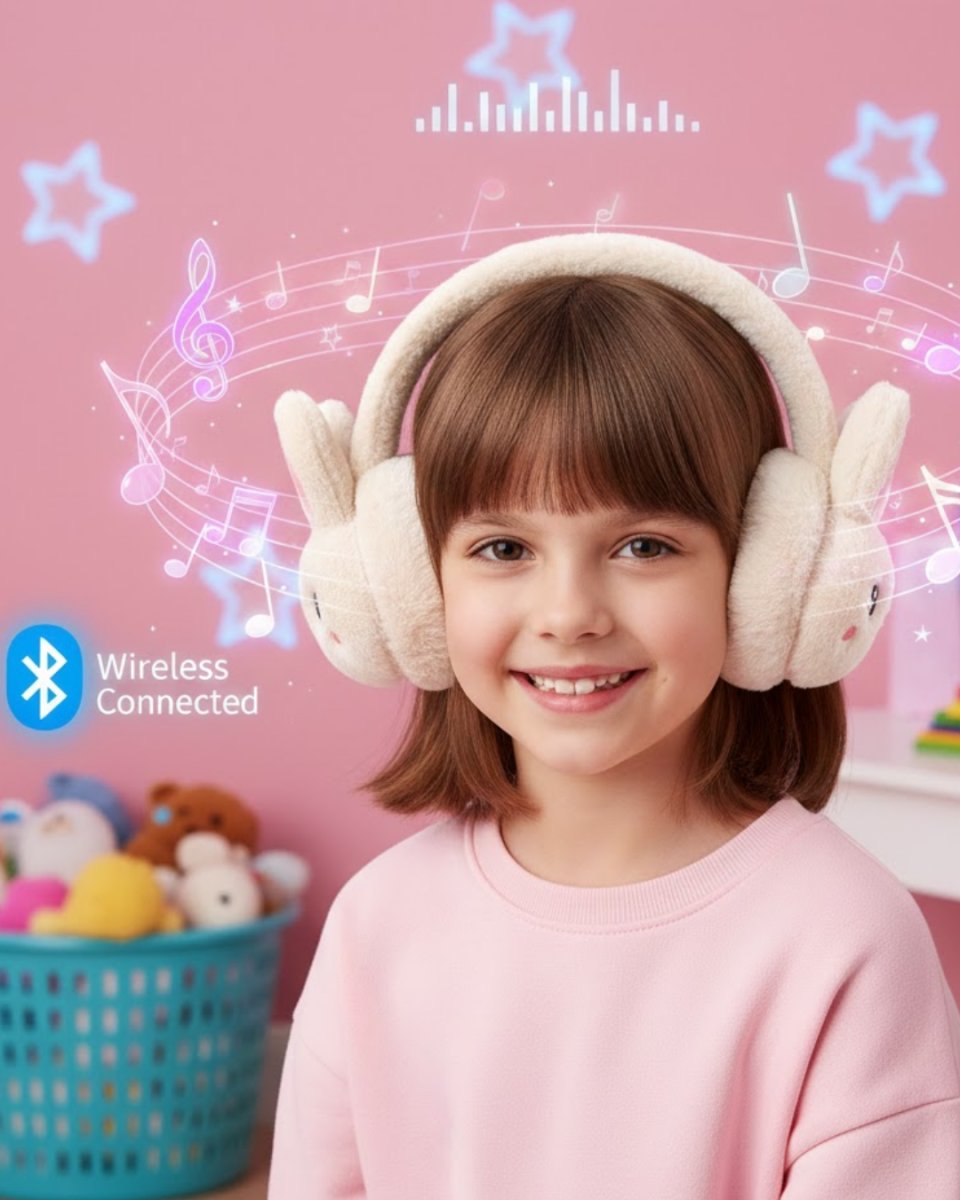 Kablosuz Peluş Bluetooth Kulaklık Mikrofonlu Şarjlı Müzik Çalar Kablosuz Peluş Bluetooth Kulaklık Mikrofonlu Şarjlı Müzik Çalar