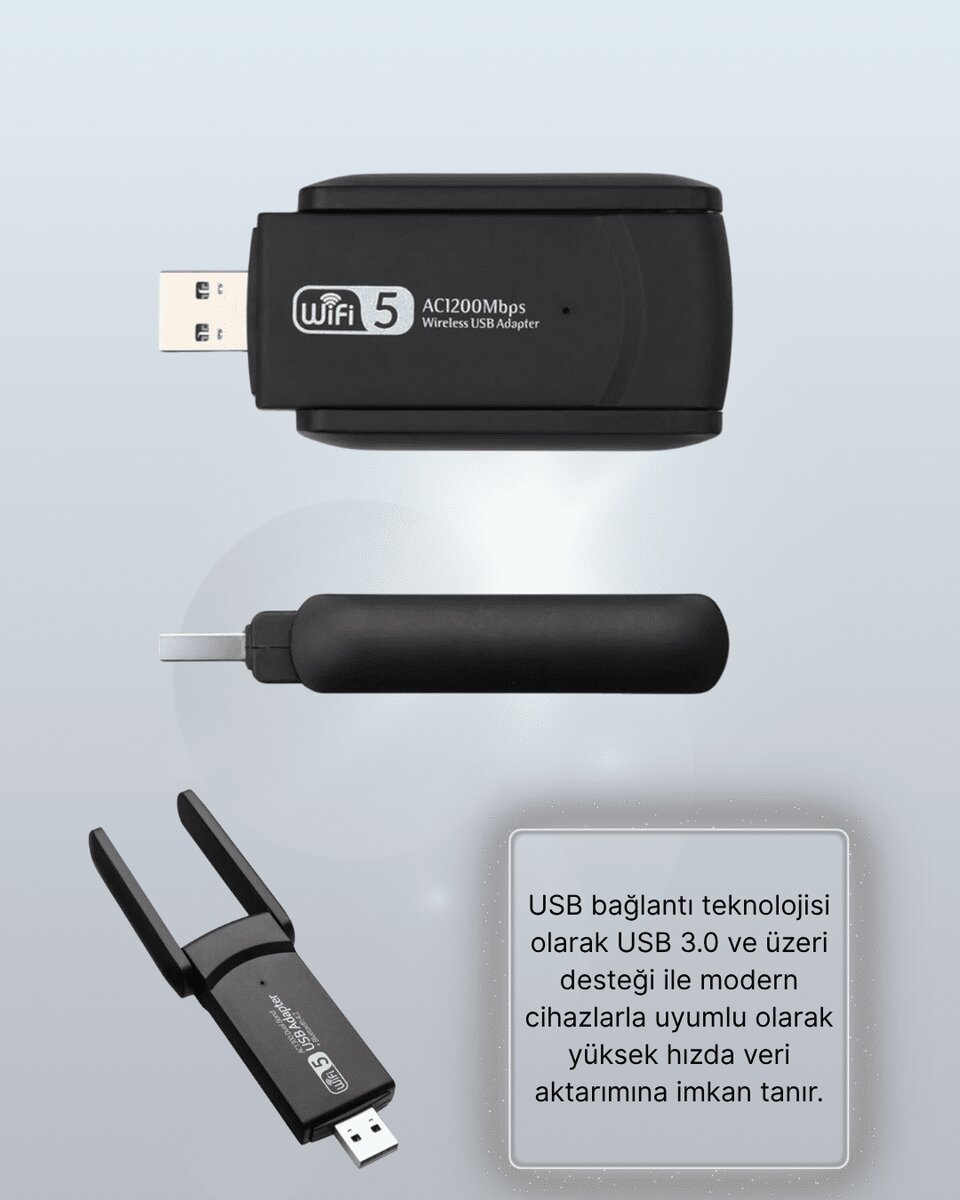 AC1200 USB WiFi Adaptör AC1200 USB WiFi Adaptör